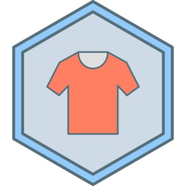 Tişört. Web simgesi basit illüstrasyon