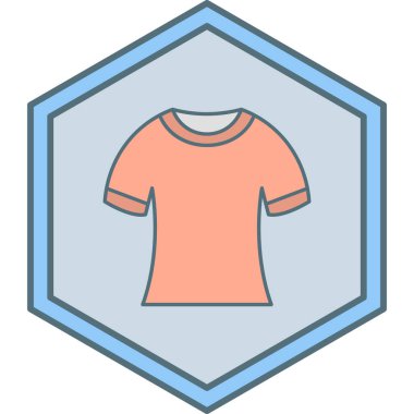 Tişört. Web simgesi basit illüstrasyon