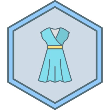 Elbise. Web simgesi basit illüstrasyon