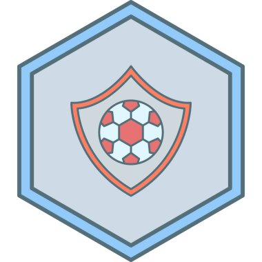 Kalkan. Web simgesi basit illüstrasyon