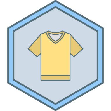 Tişört, ceket, şort, satır biçimi, vektör illüstrasyonu