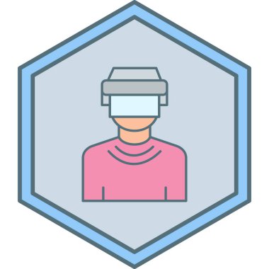 Bir insan simgesinin vektör illüstrasyonu