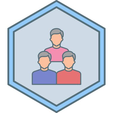 İnsan simgesinin vektör illüstrasyonu