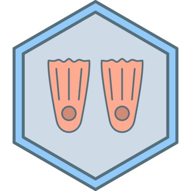 Yüzme palet simge vektör çizim