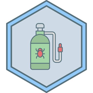 Böceklere karşı sprey, basit tasarım vektör illüstrasyonu