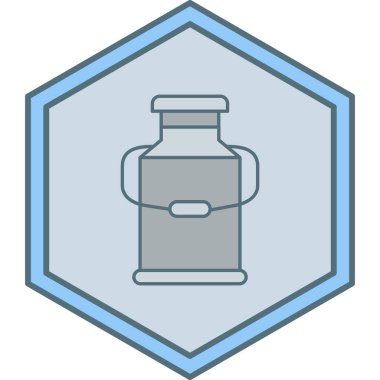 Süt şişesi. vektör çizim