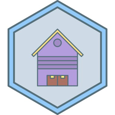 basit ev simgesivektör illüstrasyon