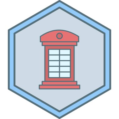 Bir posta kutusu simgesinin vektör illüstrasyonu