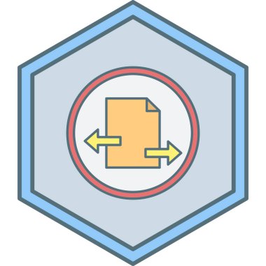 Dosya simgesinin vektör illüstrasyonu