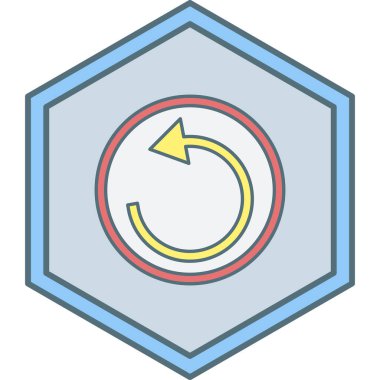 Oku yeniden doldurun. Web simgesi basit tasarım