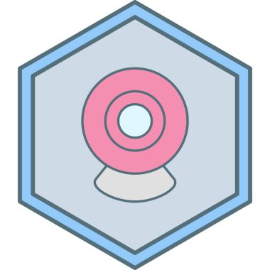 Web kamerası. Web simgesi basit illüstrasyon