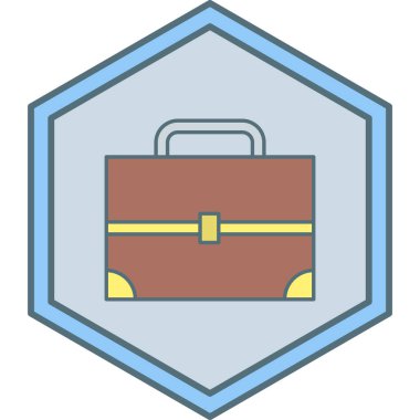 Çanta. Web simgesi basit illüstrasyon