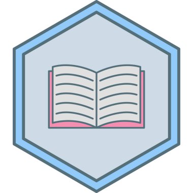 kitap simgesi vektör illüstrasyonu
