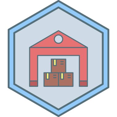 Teslimat. Web simgesi basit illüstrasyon