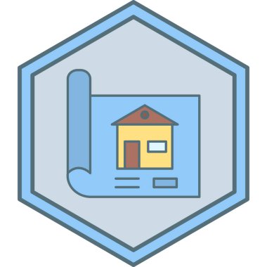 Ayrıntılı planlar. Web simgesi basit illüstrasyon