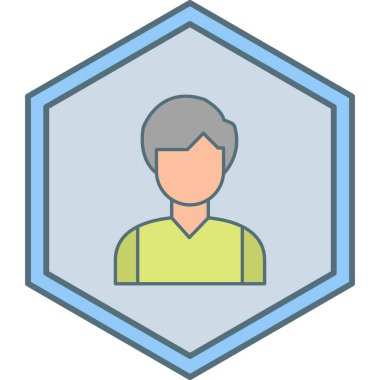 Erkek ve kadın ikonunun vektör illüstrasyonu