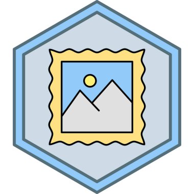 fotoğraf simgesi vektör illüstrasyonu