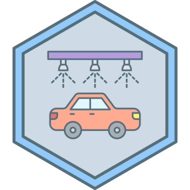 araba simgesi vektör illüstrasyonu