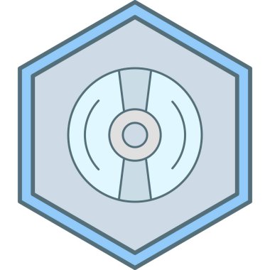 Cd modern simgesinin vektör illüstrasyonu