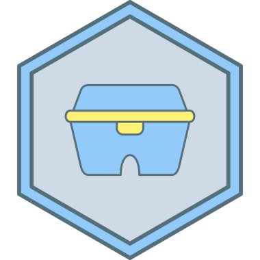 Vektör çizim sepet simgesi