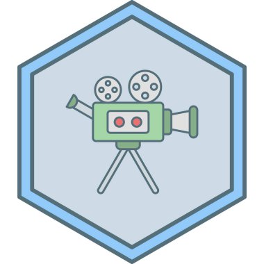 Film. Web simgesi basit tasarım