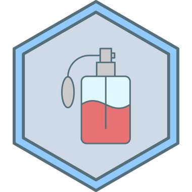 Parfüm. Web simgesi basit illüstrasyon