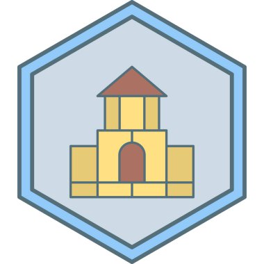 Bina. Web simgesi basit tasarım