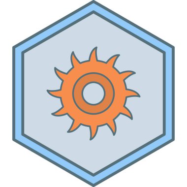 Güneş Simgesi Vektör illüstrasyonu