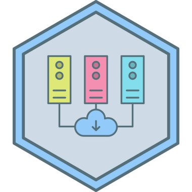 Bulut hesaplama. Web simgesi