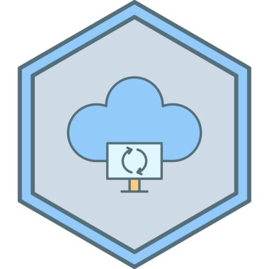 Bulut hesaplama. Web simgesi