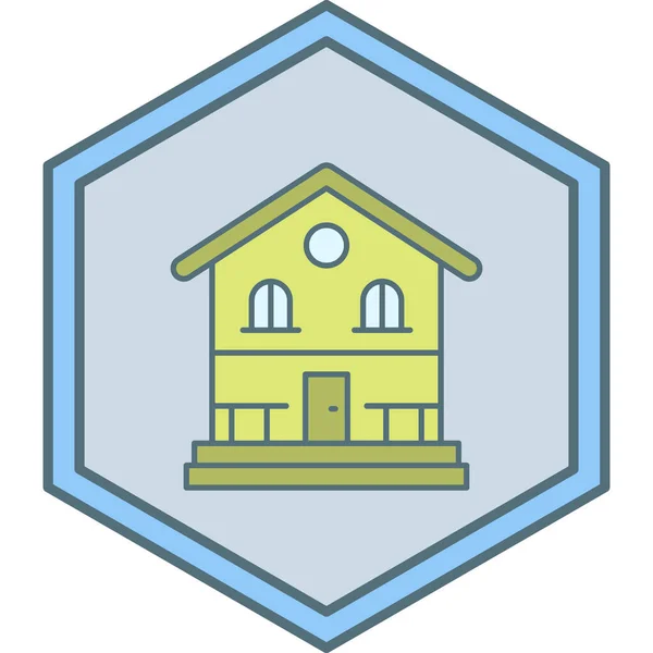 Vector Ilustración Del Icono Casa — Archivo Imágenes Vectoriales