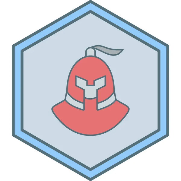 Warrior Head Icon Vector Illustration Simple Design — Stock vektor