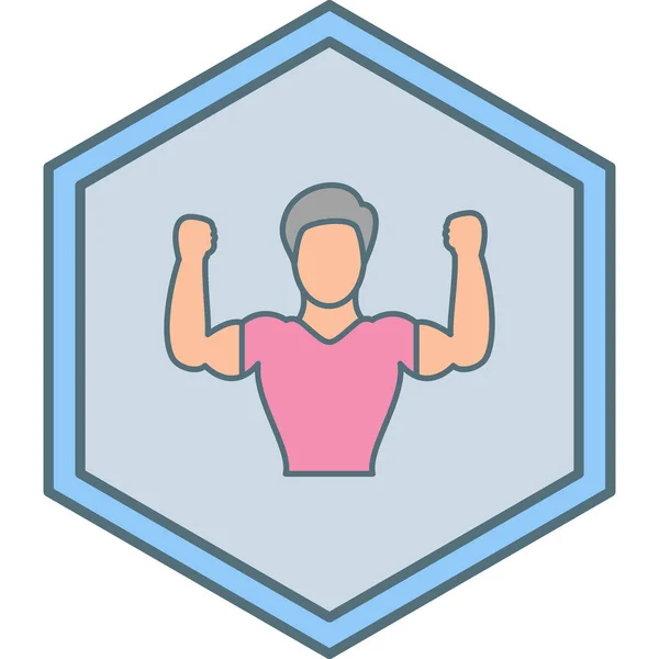 Icône Vectorielle Fitness Exercice — Image vectorielle