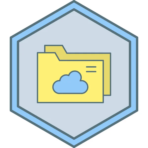 Dossier Fichier Icône Web — Image vectorielle