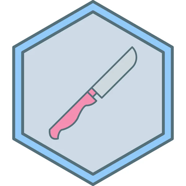 Messer Symbol Vektor Illustration — Stockvektor