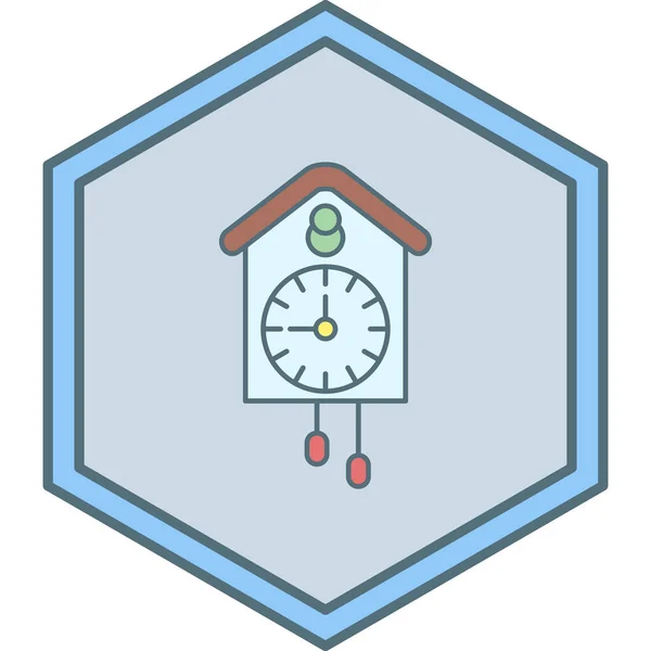 Ilustração Vetorial Ícone Relógio —  Vetores de Stock