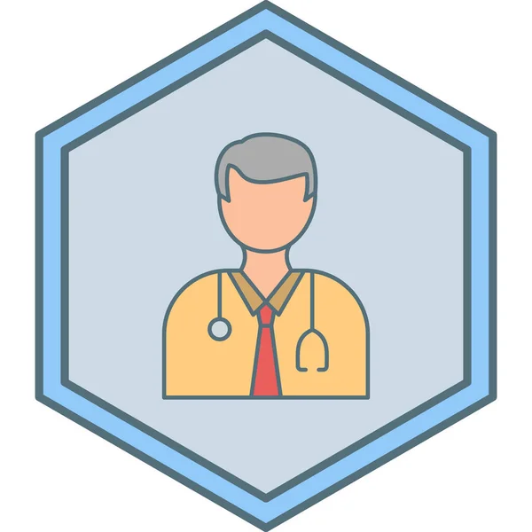 Doctor Web Icon Simple Illustration — Stock Vector