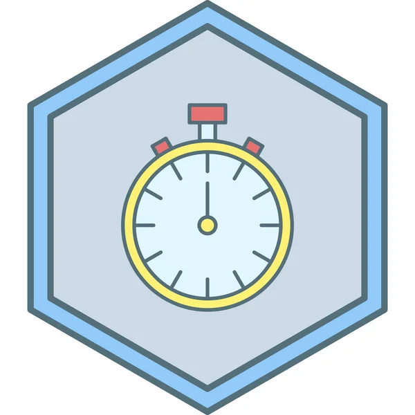 Icono Cronómetro Estilo Moda Aislado Fondo — Vector de stock