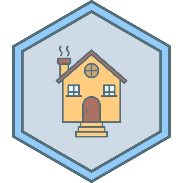 Casa Icono Vectorial Editable — Archivo Imágenes Vectoriales