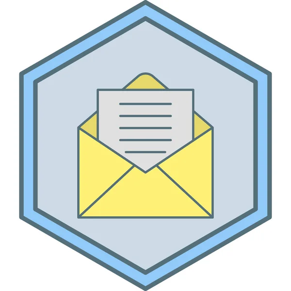 Icono Correo Vector Ilustración — Archivo Imágenes Vectoriales