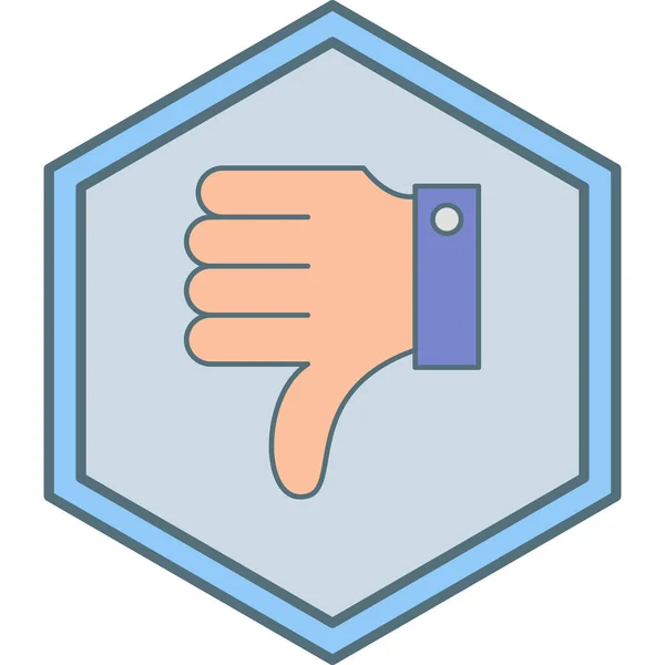Hand Thumbs Icon Vector Illustration — Stock Vector