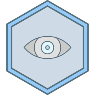 Göz simgesi vektör illüstrasyonu