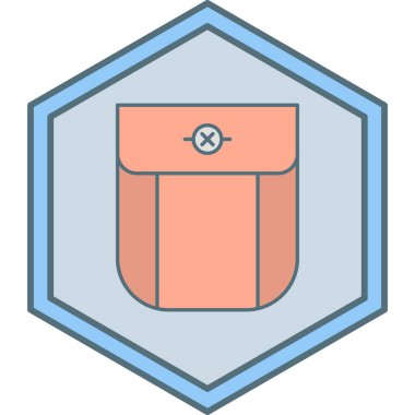 cep simgesi, vektör illüstrasyonu basit tasarım