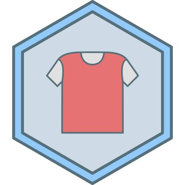 Tişört. Web simgesi basit illüstrasyon