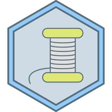 Tek izole edilmiş simge ögesinin vektör illüstrasyonu