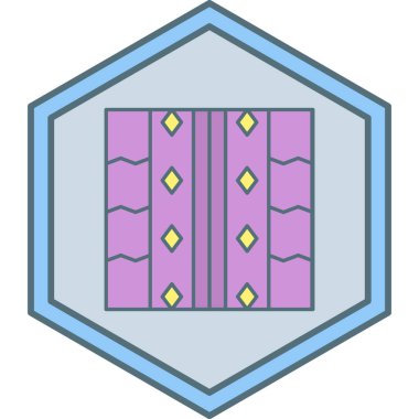 Tek izole edilmiş simge ögesinin vektör illüstrasyonu