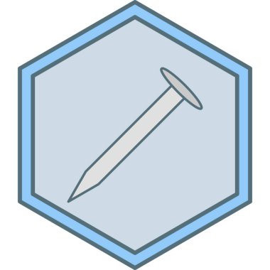 Tek izole edilmiş simge ögesinin vektör illüstrasyonu