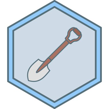 Tek izole edilmiş simge ögesinin vektör illüstrasyonu