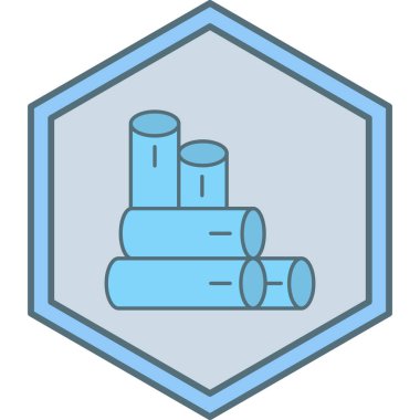 Tek izole edilmiş simge ögesinin vektör illüstrasyonu