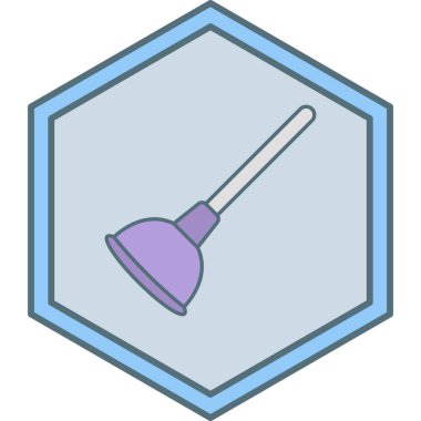 Tek izole edilmiş simge ögesinin vektör illüstrasyonu